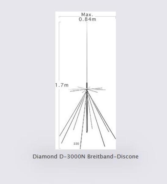 Diamond D-3000N Breitband Antenne